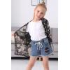imageGORLYA Girls Floral Print Chiffon Beach Cardigan Cover ups Kids Casual Kimono Capes Swimsuit WrapsBlack Print