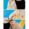 imageGORLYA Girls Floral Print Chiffon Beach Cardigan Cover ups Kids Casual Kimono Capes Swimsuit WrapsOrange Flower