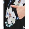 imageGORLYA Girls Short Sleeve Floral Print Loose Casual Long Maxi Dress with Pockets 412 YearsBlack Flower