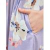 imageGORLYA Girls Short Sleeve Floral Print Loose Casual Long Maxi Dress with Pockets 412 YearsMauve Print