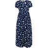 imageGORLYA Girls Short Sleeve Floral Print Loose Casual Long Maxi Dress with Pockets 412 YearsNavy Star