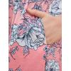 imageGORLYA Girls Short Sleeve Floral Print Loose Casual Long Maxi Dress with Pockets 412 YearsPink Print