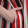 imageGORLYA Girls Short Sleeve Floral Print Loose Casual Long Maxi Dress with Pockets 412 YearsRed Stripe Print