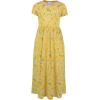 imageGORLYA Girls Short Sleeve Floral Print Loose Casual Long Maxi Dress with Pockets 412 YearsYellow Print