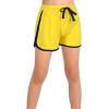 imageGORLYA 2 Pack Girls Active Wear Play up Workout Gym Athletic Sport Running Casual Dolphin ShortsBlack2yellow