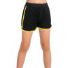 imageGORLYA 2 Pack Girls Active Wear Play up Workout Gym Athletic Sport Running Casual Dolphin ShortsBlack2yellow
