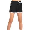 imageGORLYA 2 Pack Girls Active Wear Play up Workout Gym Athletic Sport Running Casual Dolphin ShortsBlackgray