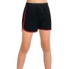 imageGORLYA 2 Pack Girls Active Wear Play up Workout Gym Athletic Sport Running Casual Dolphin ShortsBlackwine Red