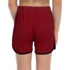 imageGORLYA 2 Pack Girls Active Wear Play up Workout Gym Athletic Sport Running Casual Dolphin ShortsBlackwine Red