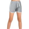 imageGORLYA 2 Pack Girls Active Wear Play up Workout Gym Athletic Sport Running Casual Dolphin ShortsGraypink