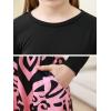 imageGORLYA Girls Short Sleeve Floral Print Casual Fit and Flare Party Dress with Pockets 412 YearsPpink Print  Long Sleeve