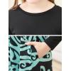imageGORLYA Girls Short Sleeve Floral Print Casual Fit and Flare Party Dress with Pockets 412 YearsPteal Print  Long Sleeve