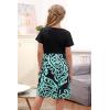 imageGORLYA Girls Short Sleeve Floral Print Casual Fit and Flare Party Dress with Pockets 412 YearsPteal Print