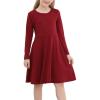 Wine Red Color - Long Sleeve