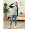 imageGORLYA 3 Pack Girls Contrast Patchwork Raglan Sleeve T Shirt Basic Long Sleeve Casual Tee Tops Multipacks for 816YBlue Tiedyegreengray 3 Pack
