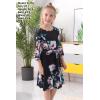 imageGORLYA Girls 34 Sleeve Casual Scalloped Edge Aline Belted Dress with Pockets for 414T KidsBlack Print