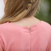 imageGORLYA Girls 34 Sleeve Casual Scalloped Edge Aline Belted Dress with Pockets for 414T KidsPink