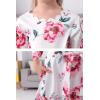 imageGORLYA Girls 34 Sleeve Casual Scalloped Edge Aline Belted Dress with Pockets for 414T KidsPink Flower