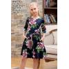 imageGORLYA Girls 34 Sleeve Casual Scalloped Edge Aline Belted Dress with Pockets for 414T KidsPurple Flower