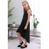 imageGORLYA Girls Elegant Halter Neck Floral Lace HiLo Flower Girl Birthday Party Dress for 414T KidsBlack Color
