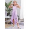 imageGORLYA Girls Elegant Halter Neck Floral Lace HiLo Flower Girl Birthday Party Dress for 414T KidsMauve