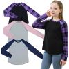 Purple Plaid+pink+navy (3 Pack)