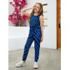 imageGORLYA Girls Sleeveless Solid Casual Jumpsuit Rompers Harem Pants Outfits for 414TBlue Print