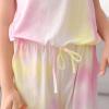 imageGORLYA Girls Sleeveless Solid Casual Jumpsuit Rompers Harem Pants Outfits for 414TYellowpink Tiedye