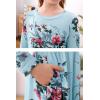 imageGORLYA Girls Long Sleeve Floral Print Loose Casual Holiday Long Maxi Dress with Pockets 412 YearsBlue Print
