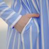 imageGORLYA Girls Long Sleeve Floral Print Loose Casual Holiday Long Maxi Dress with Pockets 412 YearsBlue Stripelong Sleeve