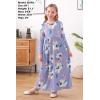 imageGORLYA Girls Long Sleeve Floral Print Loose Casual Holiday Long Maxi Dress with Pockets 412 YearsMauve Print