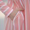 imageGORLYA Girls Long Sleeve Floral Print Loose Casual Holiday Long Maxi Dress with Pockets 412 YearsPink Stripelong Sleeve