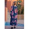 imageGORLYA Girls Long Sleeve Floral Print Loose Casual Holiday Long Maxi Dress with Pockets 412 YearsRed Flowerlong Sleeve