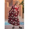 imageGORLYA Girls Long Sleeve Floral Print Loose Casual Holiday Long Maxi Dress with Pockets 412 YearsRed Printlong Sleeve