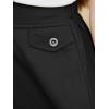 imageGORLYA Girls Modest Simple Casual Vintage Elastic Waist ALine Short Skirt for 614Y KidsBlack