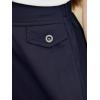 imageGORLYA Girls Modest Simple Casual Vintage Elastic Waist ALine Short Skirt for 614Y KidsNavy