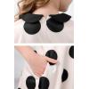 imageGORLYA Girls Short Sleeve Casual Vintage Peter Pan Collar Fit and Flare Skater Party Dress with Pockets 412 YearsBeige Dot