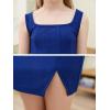 imageGORLYA Girls Skirt Sets Sleeveless Casual Summer Crop Tank Tops and Bodycon Short Pencil Skirt 2PCS Outfit Clothes 614YBlue