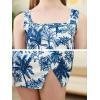 imageGORLYA Girls Skirt Sets Sleeveless Casual Summer Crop Tank Tops and Bodycon Short Pencil Skirt 2PCS Outfit Clothes 614YBlue Print