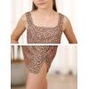 imageGORLYA Girls Skirt Sets Sleeveless Casual Summer Crop Tank Tops and Bodycon Short Pencil Skirt 2PCS Outfit Clothes 614YLeopard