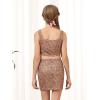imageGORLYA Girls Skirt Sets Sleeveless Casual Summer Crop Tank Tops and Bodycon Short Pencil Skirt 2PCS Outfit Clothes 614YLeopard