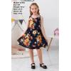 imageGORLYA Cute Girls Summer Casual Party Aline Midi Tank Dress with Pockets for 414T KidsOrange Flower