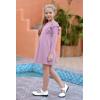 imageGORLYA Girls Flutter Sleeve Stretchy ALine Swing Flared Skater Party Dress with Pockets for 412 Years KidsMauvelong Sleeve