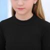 imageGORLYA Girls Long Sleeve Soft Knit Mock Turtleneck Slim Fit Pullover Sweater Top for 414T KidsBlack