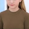 imageGORLYA Girls Long Sleeve Soft Knit Mock Turtleneck Slim Fit Pullover Sweater Top for 414T KidsBrown