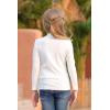 imageGORLYA Girls Long Sleeve Soft Knit Mock Turtleneck Slim Fit Pullover Sweater Top for 414T KidsWhite