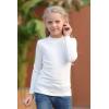 imageGORLYA Girls Long Sleeve Soft Knit Mock Turtleneck Slim Fit Pullover Sweater Top for 414T KidsWhite