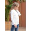 imageGORLYA Girls Long Sleeve Soft Knit Mock Turtleneck Slim Fit Pullover Sweater Top for 414T KidsWhite