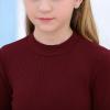 imageGORLYA Girls Long Sleeve Soft Knit Mock Turtleneck Slim Fit Pullover Sweater Top for 414T KidsWine Red