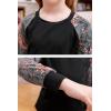 imageGORLYA Girls Long Sleeve Tops Raglan Patchwork Tunic Casual Loose TShirt for 414TGray Print